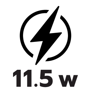 กำลังไฟ 11.5 วัตต์