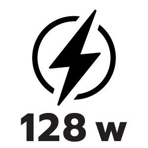 กำลังไฟ 128 วัตต์