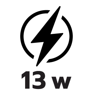 กำลังไฟ 13 วัตต์