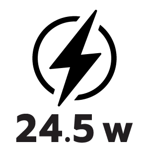 กำลังไฟ 24.5 วัตต์
