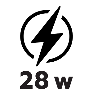 กำลังไฟ 28 วัตต์
