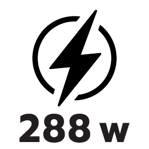 กำลังไฟ 288 วัตต์