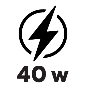 กำลังไฟ 40 วัตต์
