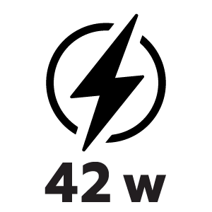 กำลังไฟ 42 วัตต์