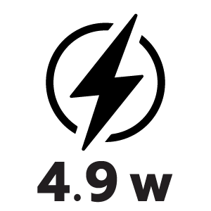 กำลังไฟ 4.9 วัตต์
