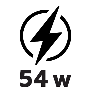 กำลังไฟ 54 วัตต์