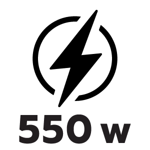 กำลังไฟ 550 วัตต์