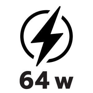 กำลังไฟ 64 วัตต์