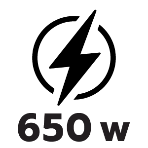 กำลังไฟ 650 วัตต์