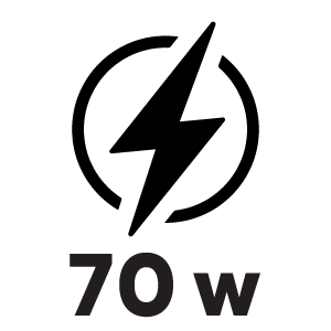 กำลังไฟ 70 วัตต์