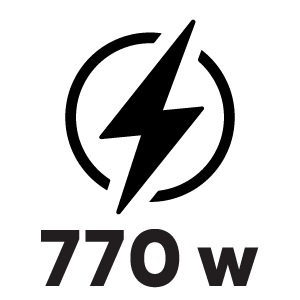 กำลังไฟ 770 วัตต์