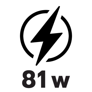 กำลังไฟ 8.1 วัตต์