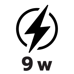 กำลังไฟ 9 วัตต์
