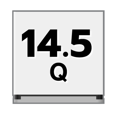 ปริมาตรความจุ 14.5 คิว