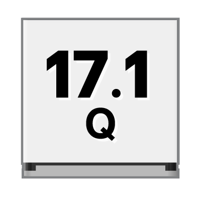 ปริมาตรความจุ 17.1 คิว