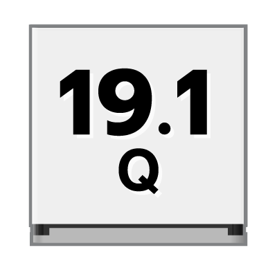 ปริมาตรความจุ 19.1 คิว