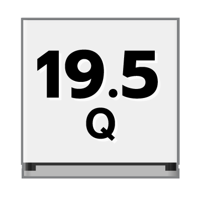 ปริมาตรความจุ 19.5 คิว