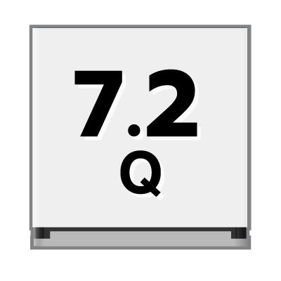 ปริมาตรความจุ 7.2 คิว