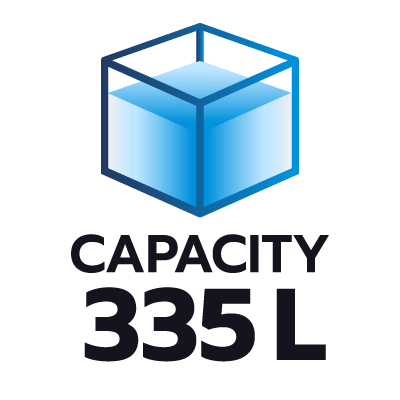 ปริมาตรความจุ 335 ลิตร