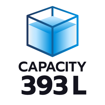 ปริมาตรความจุ 393 ลิตร