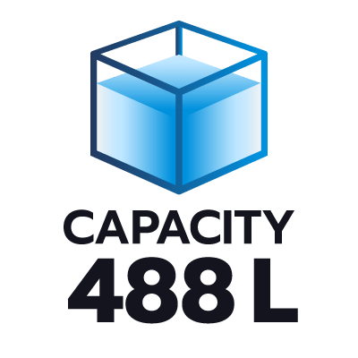 ปริมาตรความจุ 488 ลิตร