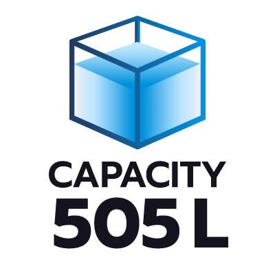 ปริมาตรความจุ 505 ลิตร