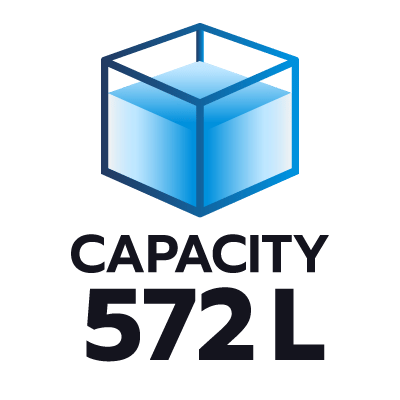 ปริมาตรความจุ 572 ลิตร