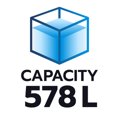ปริมาตรความจุ 578 ลิตร