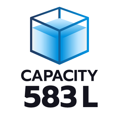 ปริมาตรความจุ 583 ลิตร