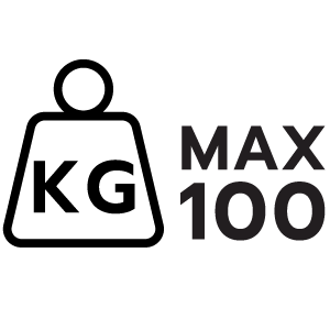 รับน้ำหนักได้ไม่เกิน 100 กก.