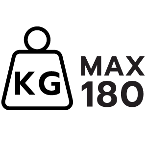 รับน้ำหนักได้ไม่เกิน 180 กก.