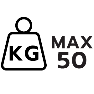 รับน้ำหนักได้ไม่เกิน 50 กก.