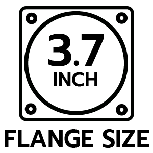 ขนาดหน้าแปลน 3.7 นิ้ว