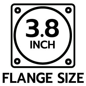 ขนาดหน้าแปลน 3.8 นิ้ว