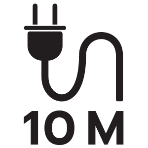 ความยาวสายไฟ 10 เมตร