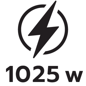 RATED POWER 1025W