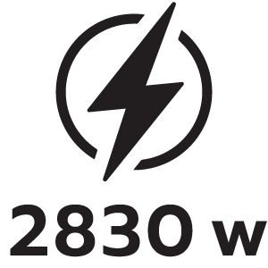 กำลังไฟ 2830วัตต์