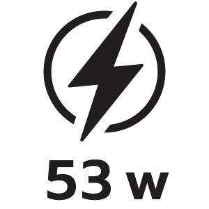 กำลังไฟ 53วัตต์