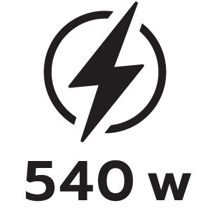 กำลังไฟ 540วัตต์