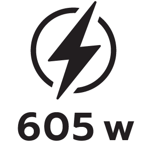 กำลังไฟ 605วัตต์