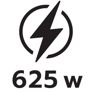 กำลังไฟ 625วัตต์