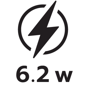 กำลังไฟ 6.2วัตต์