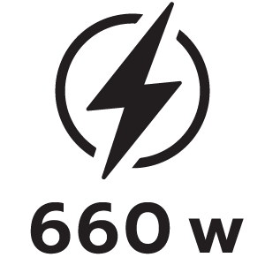 กำลังไฟ 660วัตต์