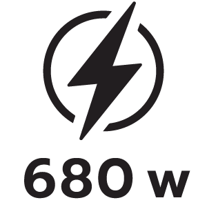 RATED POWER 680W