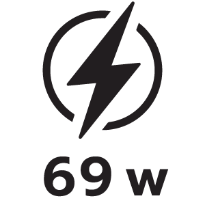 กำลังไฟ 69วัตต์