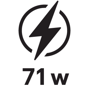 กำลังไฟ 71วัตต์