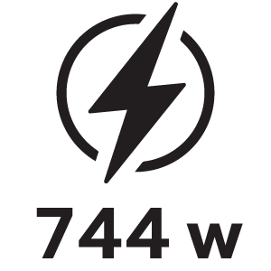 กำลังไฟ 744วัตต์