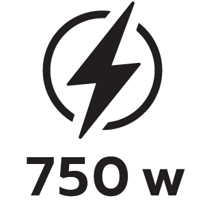 กำลังไฟ 750วัตต์