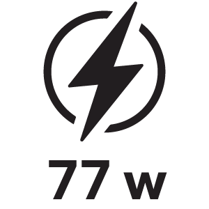 กำลังไฟ 77วัตต์