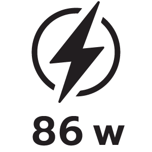 กำลังไฟ 86วัตต์